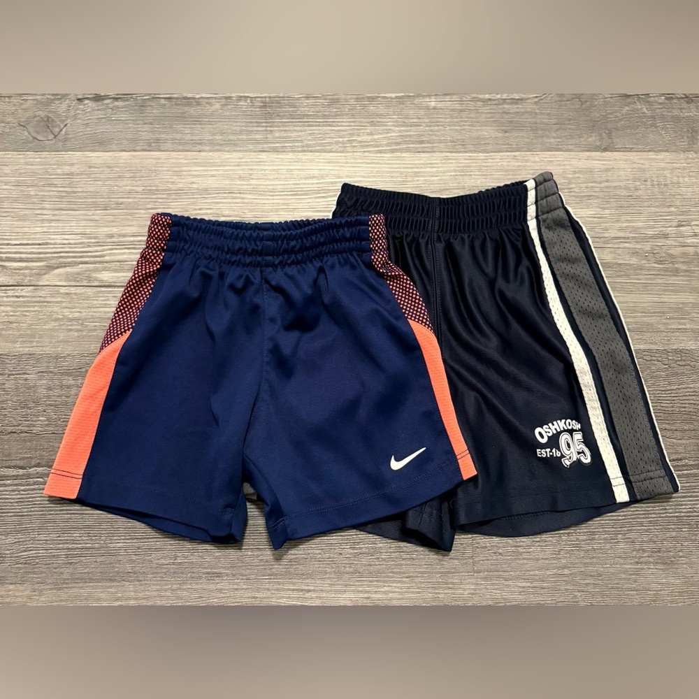 Nike Kids Paired with Oshkosh Athletic Shorts.
Boys 24mons/2T